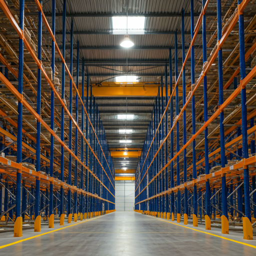 Industrial warehouse interior